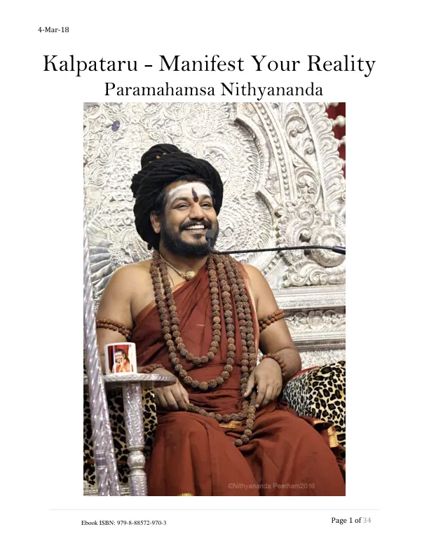 Kalpataru - Manifest Your Reality (Course Manual) - English